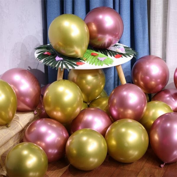 The Chrome balloon Premium Quality is available in metallic colors Golden, Black Silver, Rose Gold, Purple, Green, Blue, Pink, and mixed. All balloons are delivered flat packed (not filled) and can be filled with helium or normal air when blown. Metallic Chrome Balloons 12" Shiny Chrome Balloons A leading online store for birthday decorations and party accessories in Pakistan, Yayahoshop serves its customers to the fullest extent of their satisfaction. Fast delivery is provided by direct communication. See what our clients have to say about the high quality of our products and prompt delivery service. Because our talented team understands what everyone likes, we've created unique themes like bridal showers and baby showers. Our goal is to make every event last longer and to fill every moment with affection and warmth. Whether it is a kids' birthday, a wedding, a bridal shower, or any other celebration, our supplies are delivered by a skilled and competent team, who also provide expert advice on decorating styles. We encourage proper communication to ensure the event meets your expectations and budget. Yayahoshop has everything you need to make your special event memorable. We offer a wide selection of party supplies through our Yayahoshop, such as balloons, fairy lights party accessories, and banners. Regardless of the trend/theme that's around, Yayahoshop is here to provide you with all the Birthday party decorations and party accessories. This can include sparkling candles, birthday balloons, balloon stands, foil balloons, party poppers, and anything else you might need. The products we offer are designed to ensure the kids have a great time, have fun, and remember every moment of the party. We deliver customized banners, balloons, cake toppers, and much more according to the event's requirements. No matter what event you're celebrating - a wedding anniversary, a child's first birthday, or a 30th anniversary - you'll find an affordable product price here. This birthday, express your gratitude and spend some quality time with them. Your little one’s Birthday Party is as Unique as They Are. All aspects of the last-minute celebration can be handled with our quick delivery service. Even if you celebrate at a distance, we can deliver personalized balloons, banners, and cake toppers to your beloved person’s doorstep. Order your party accessories and banners now!